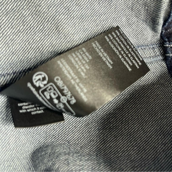 Pilcro x Anthropologie Carpenter Maxi Denim Skirt In Dark Blue Wash Size US 14 - Picture 10 of 11